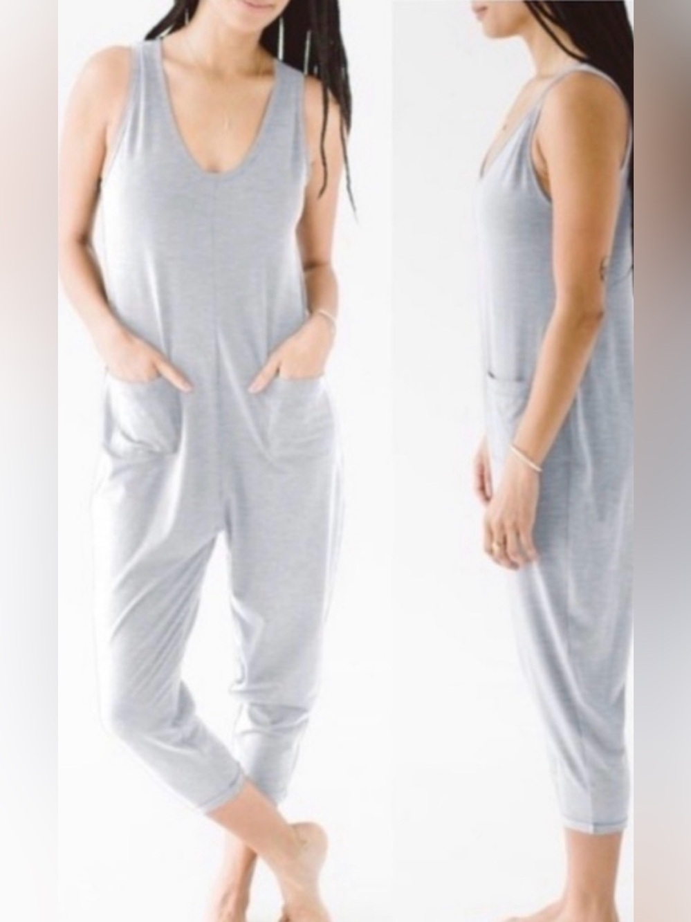 Smash + Tess The Saturday Romper Jillian Grey Size XXS Comfy Classic Loungewear